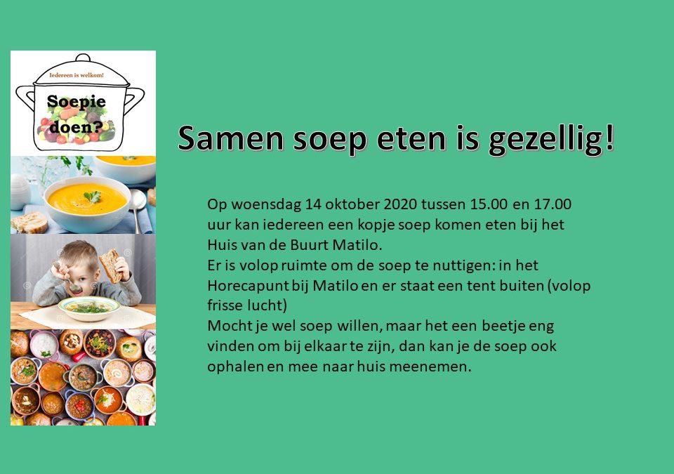 Samen aan de soep