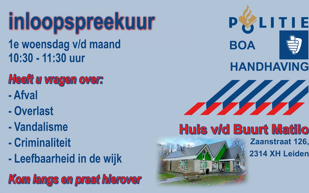 Spreekuur van de Politie