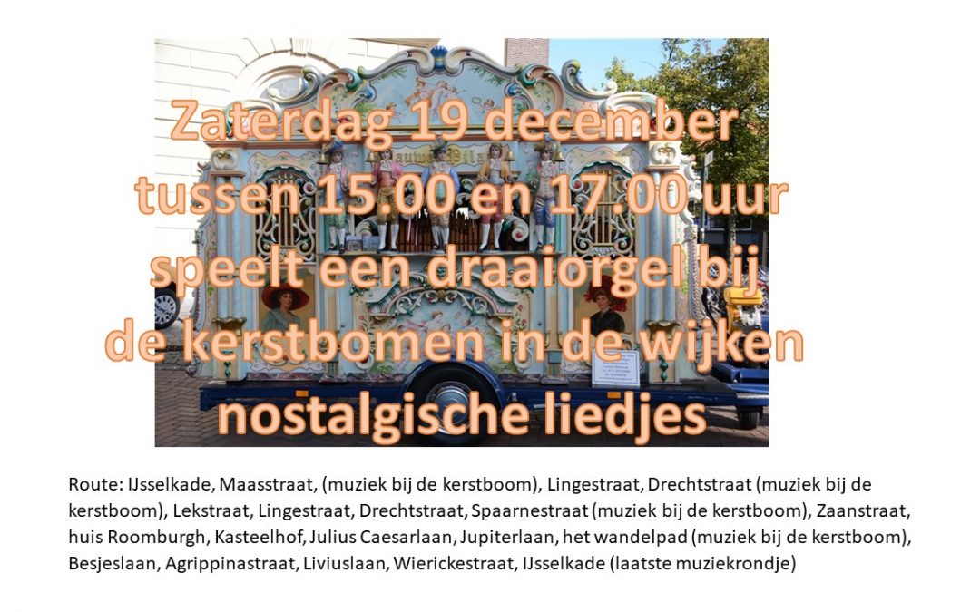 Kerstliederen op het Draaiorgel