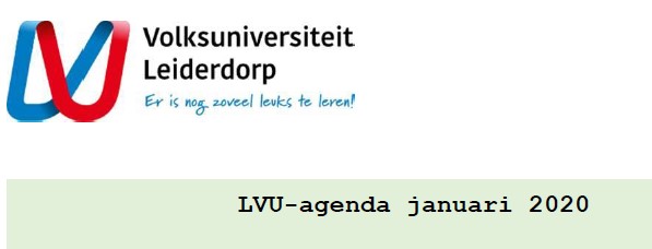 Activiteiten LVU januari 2020