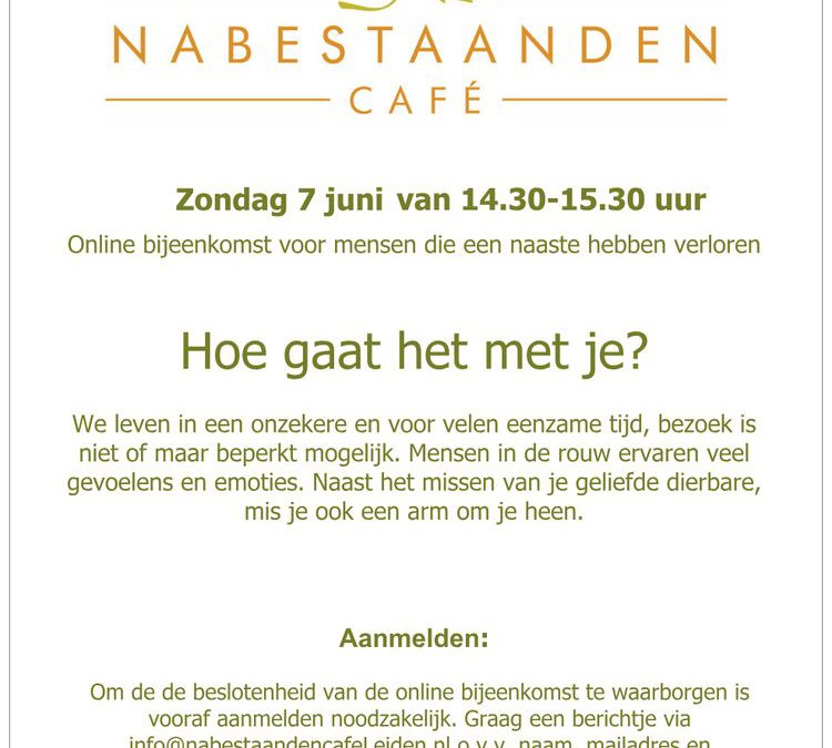 Nabestaanden café juni 2020