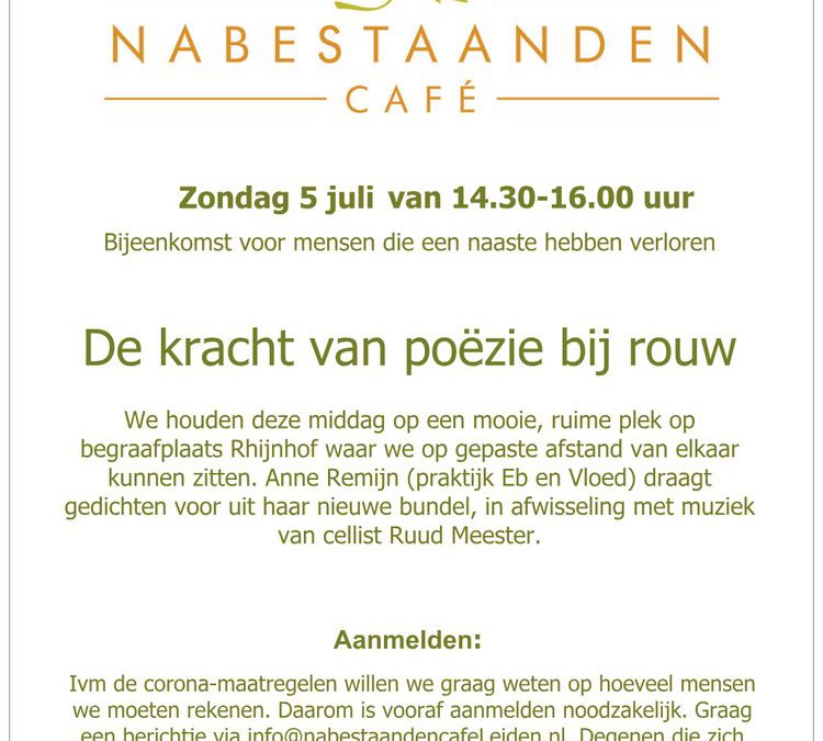 Nabestaanden café juli 2020