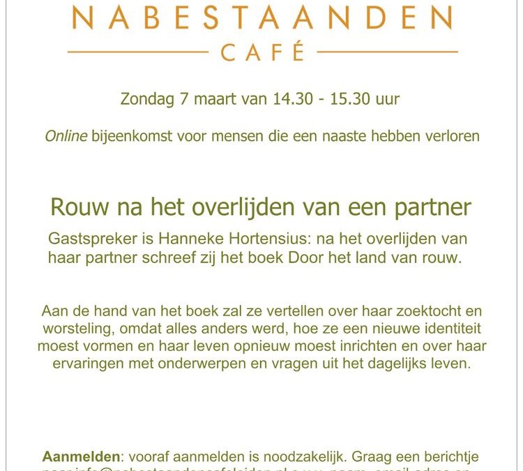 Nabestaanden café maart 2021