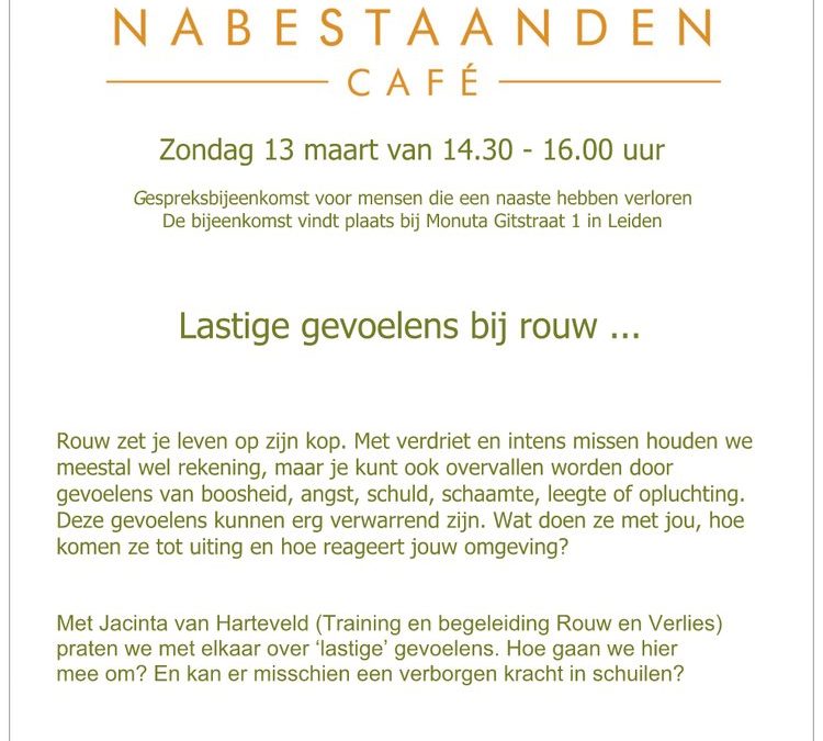 Nabestaanden café maart 2022